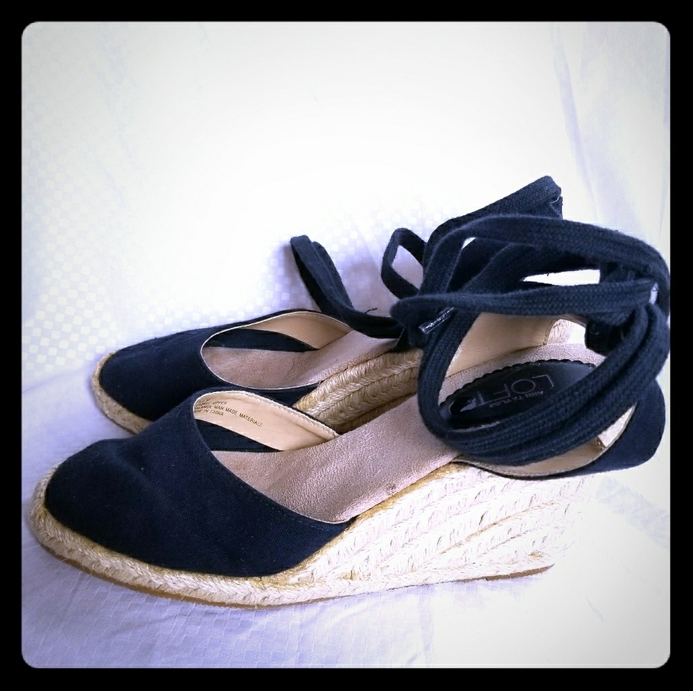 Cute lace up espadrilles wedges